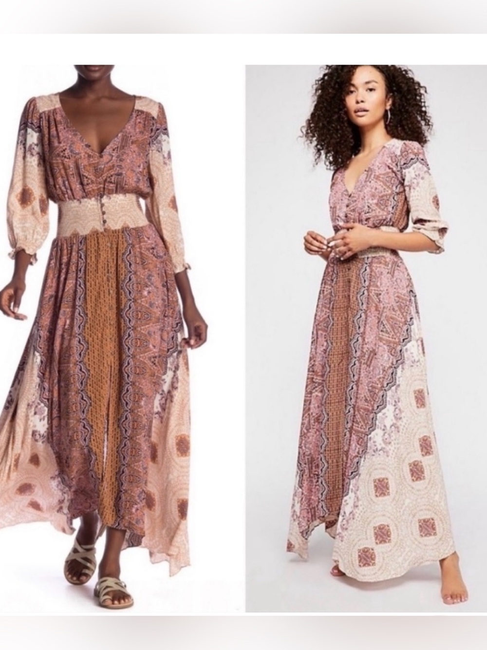 Free People | Mexicali Rose
Printed Maxi Dress size xsmall.